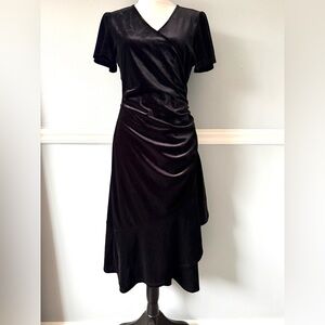 Anne Klein Black Midi Dress 6